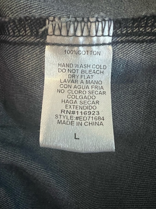 Ruffled Denim Tiered Dress - Picture 4 of 5